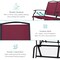 Best Choice Products 2-Person Outdoor Swing Glider, Steel Patio Loveseat, Bench Rocker w/ Armrests